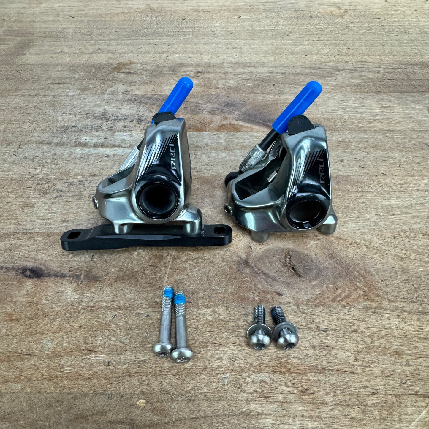 SRAM Red AXS Flat-Mount Monoblock Hydraulic Disc Brake Bike Calipers Set 215g