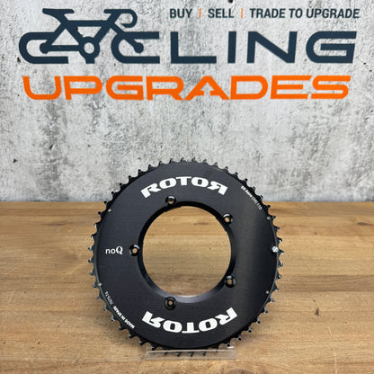 Rotor NoQ Aero Round 50/34t 5-Bolt 110BCD 11-Speed Bike Chainring Set 184g