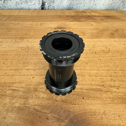 Low Mile! Ceramicspeed Threaded T47/86 Bottom Bracket for Shimano 24mm Spindles
