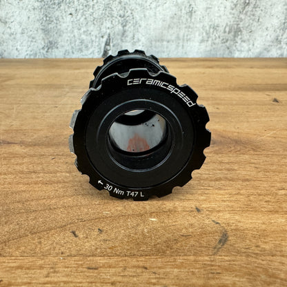 Low Mile! Ceramicspeed Threaded T47/86 Bottom Bracket for Shimano 24mm Spindles