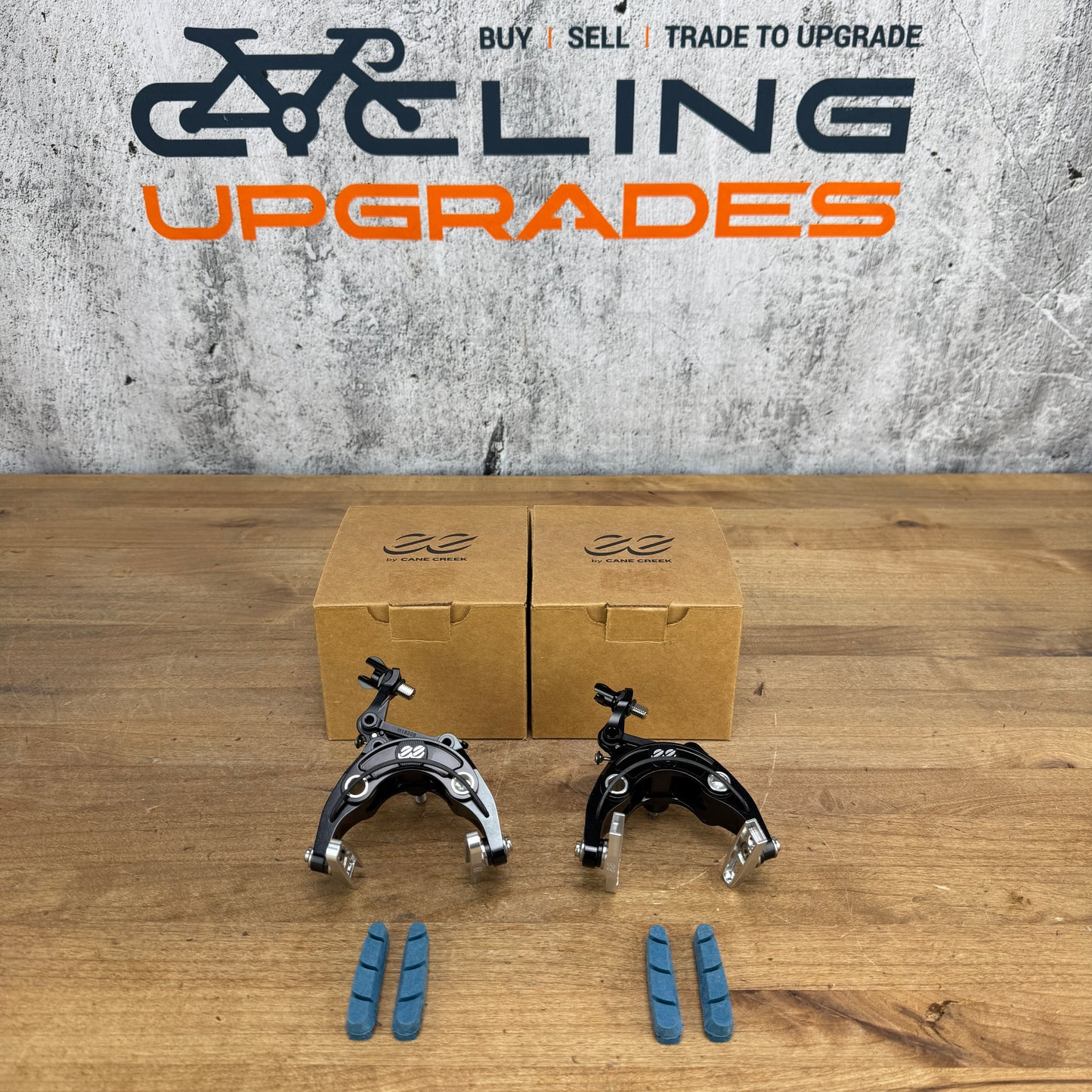 New! Cane Creek eeBrakes Gen 4 Black/Silver Center-Mount Rim Brake Calipers 169g