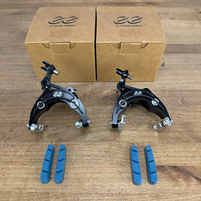 New! Cane Creek eeBrakes Gen 4 Black/Silver Center-Mount Rim Brake Calipers 169g
