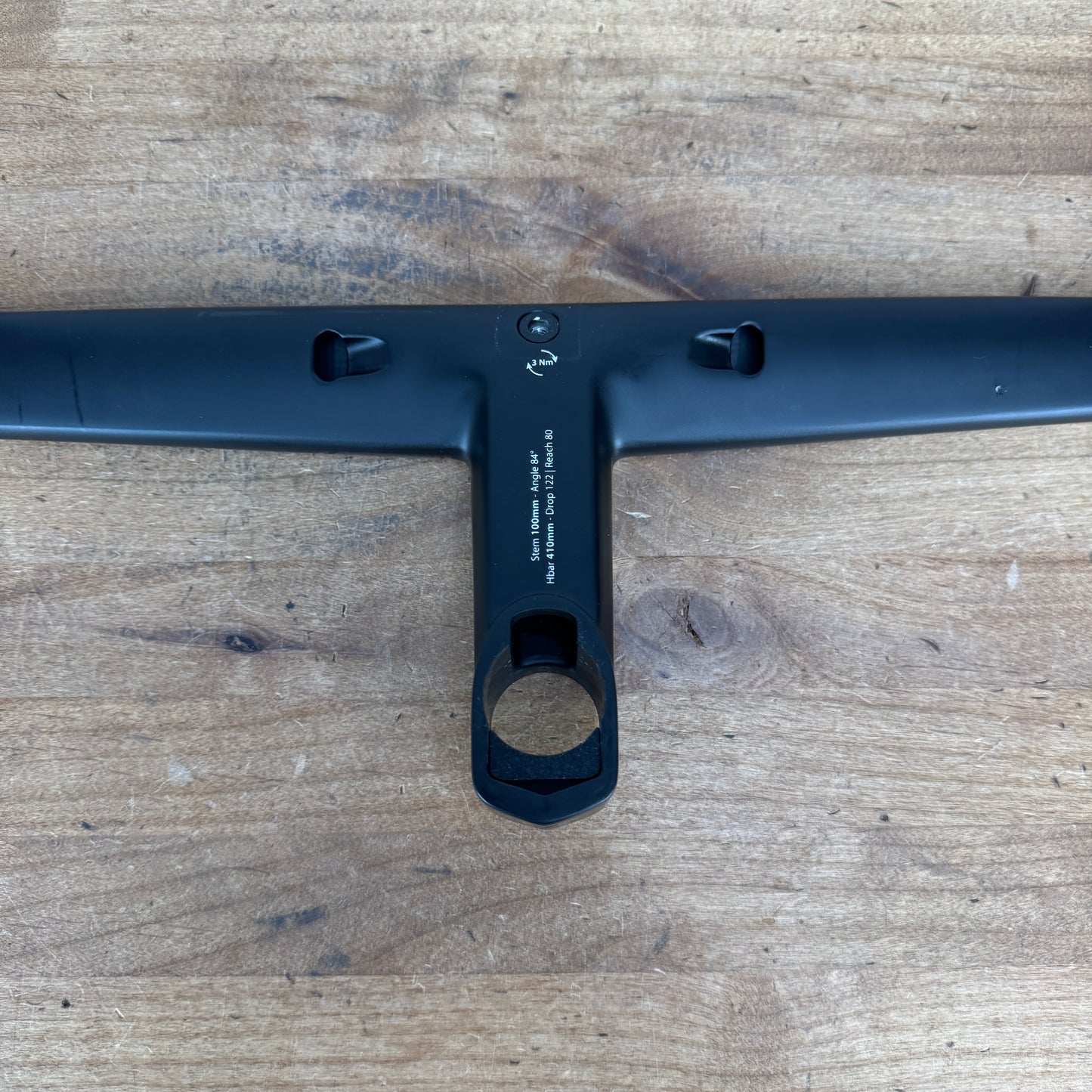 Low Mile! Colnago CC.01 41cm x 100mm -6 Degree Carbon Integrated Handlebar 320g