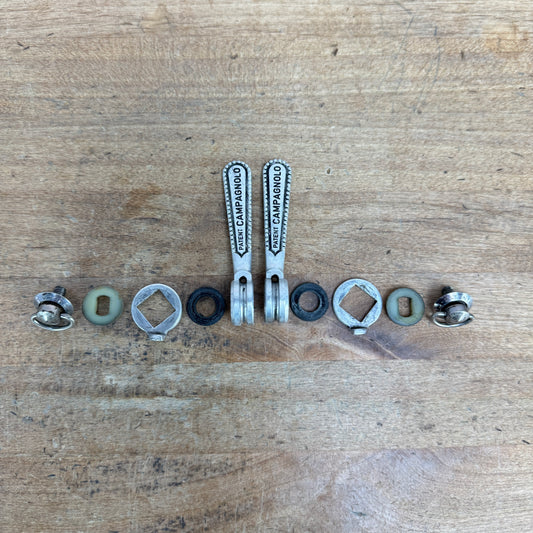 Vintage! Campagnolo Nuovo/Super Record Downtube Braze-On 6-Speed Shifters 41g