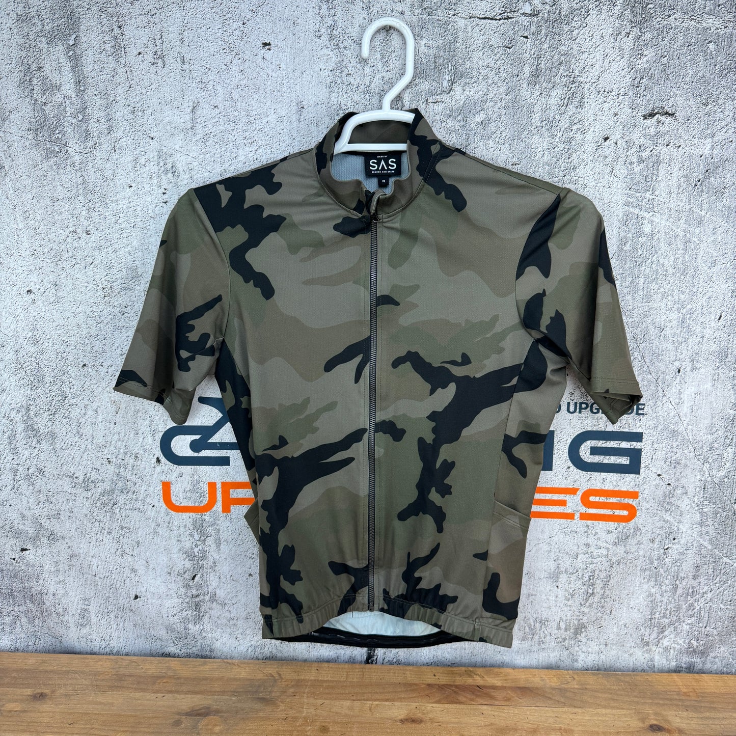 Light Wear! Search and State S2-R Men's Medium Short Sleeve Camo Cycling Jersey