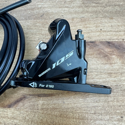 Light Wear Shimano 105 ST-R7020 11-Speed Disc Mechanical Shifters w/ Calipers