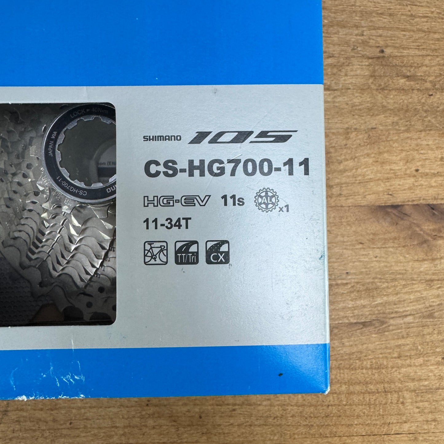 New! Shimano 105 CS-HG700 11-34t 11-Speed Bike Cassette 379g MSRP $75