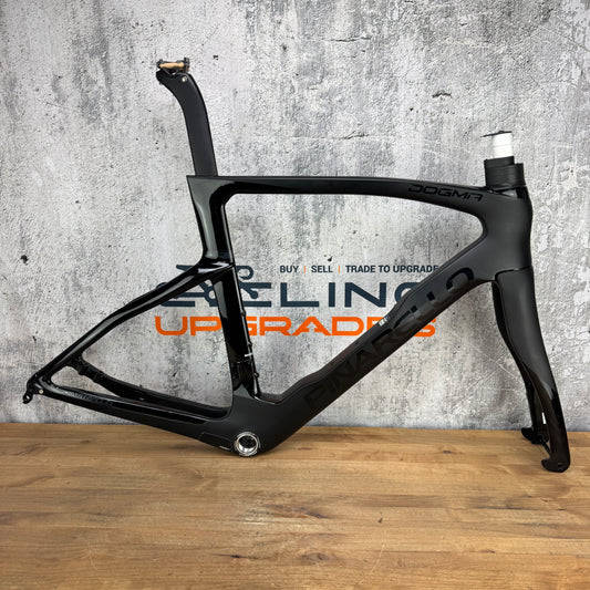 Low Mile! 2023 Pinarello Dogma F Onyx BoB 55cm Carbon Disc Frameset 700c 1825g