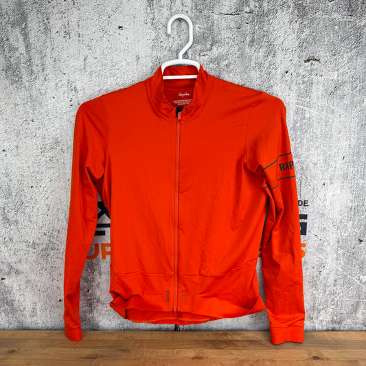 Light Use! Rapha Pro Team Long Sleeve Men's Large Orange Cycling Jersey