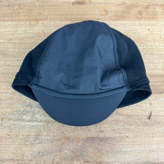 Light Use! Rapha Peaked Mering Cycling Hat Cap Black One Size