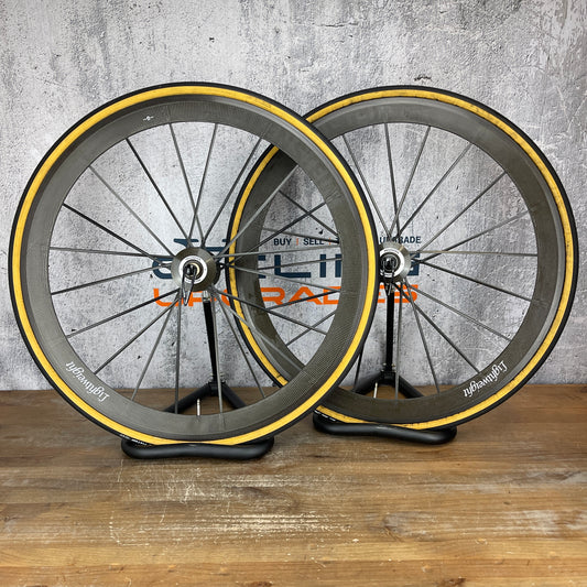 Lightweight Meilenstein 20/20 Carbon Tubular Road Bike Wheelset 700c Rim Brake