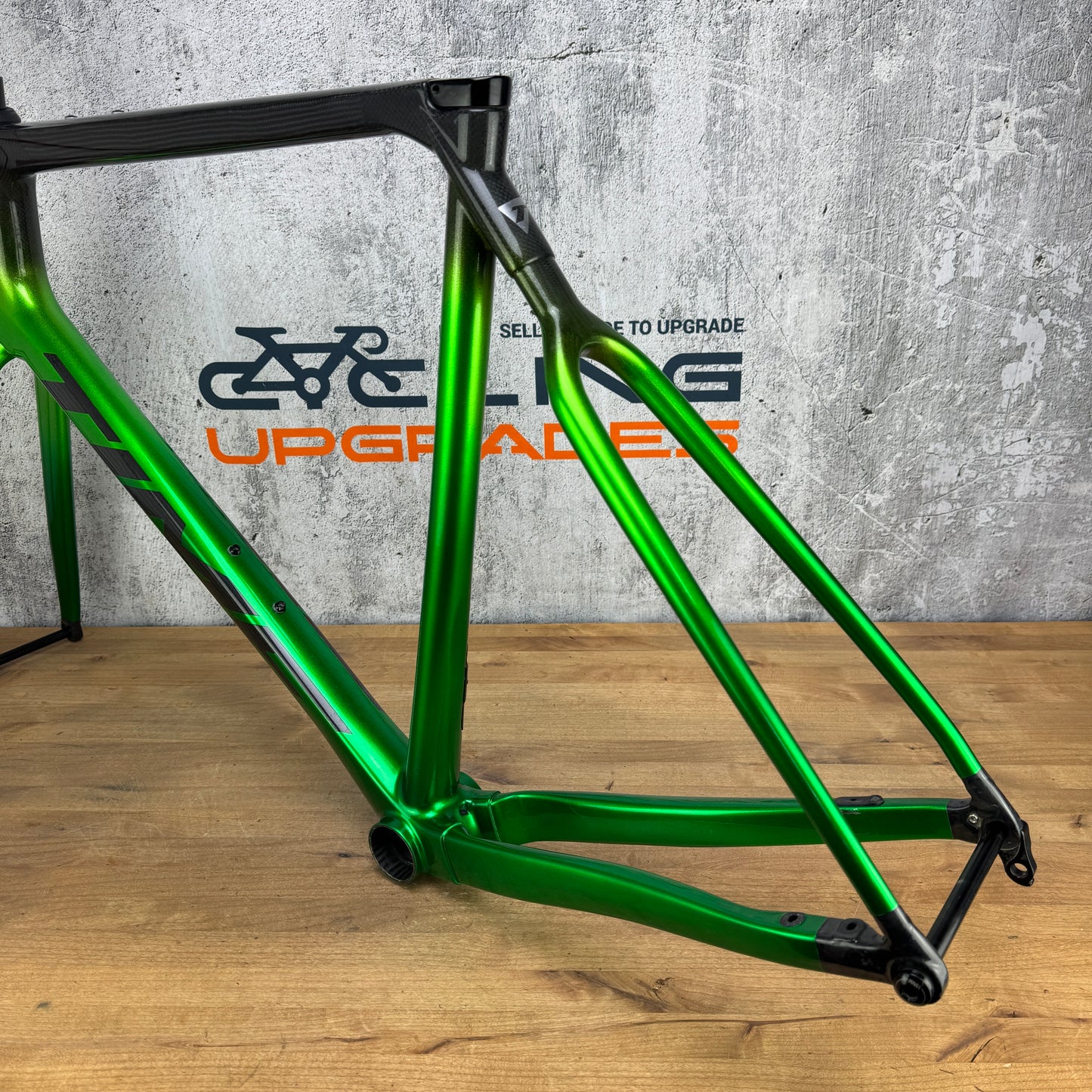 2023 Time ADHX 45 XL Carbon Gravel Disc Frameset 700c Vertical Green 1987g
