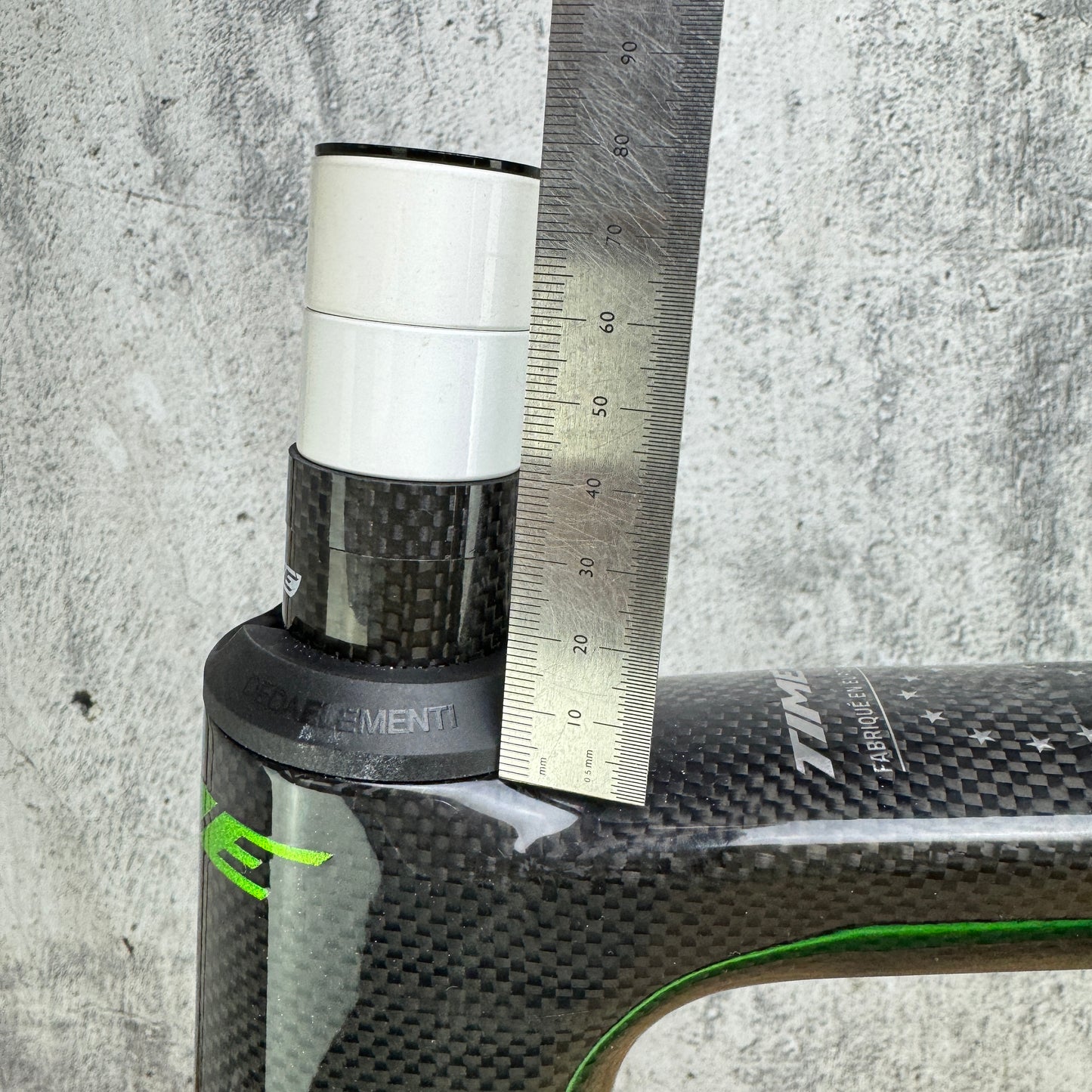 2023 Time ADHX 45 XL Carbon Gravel Disc Frameset 700c Vertical Green 1987g