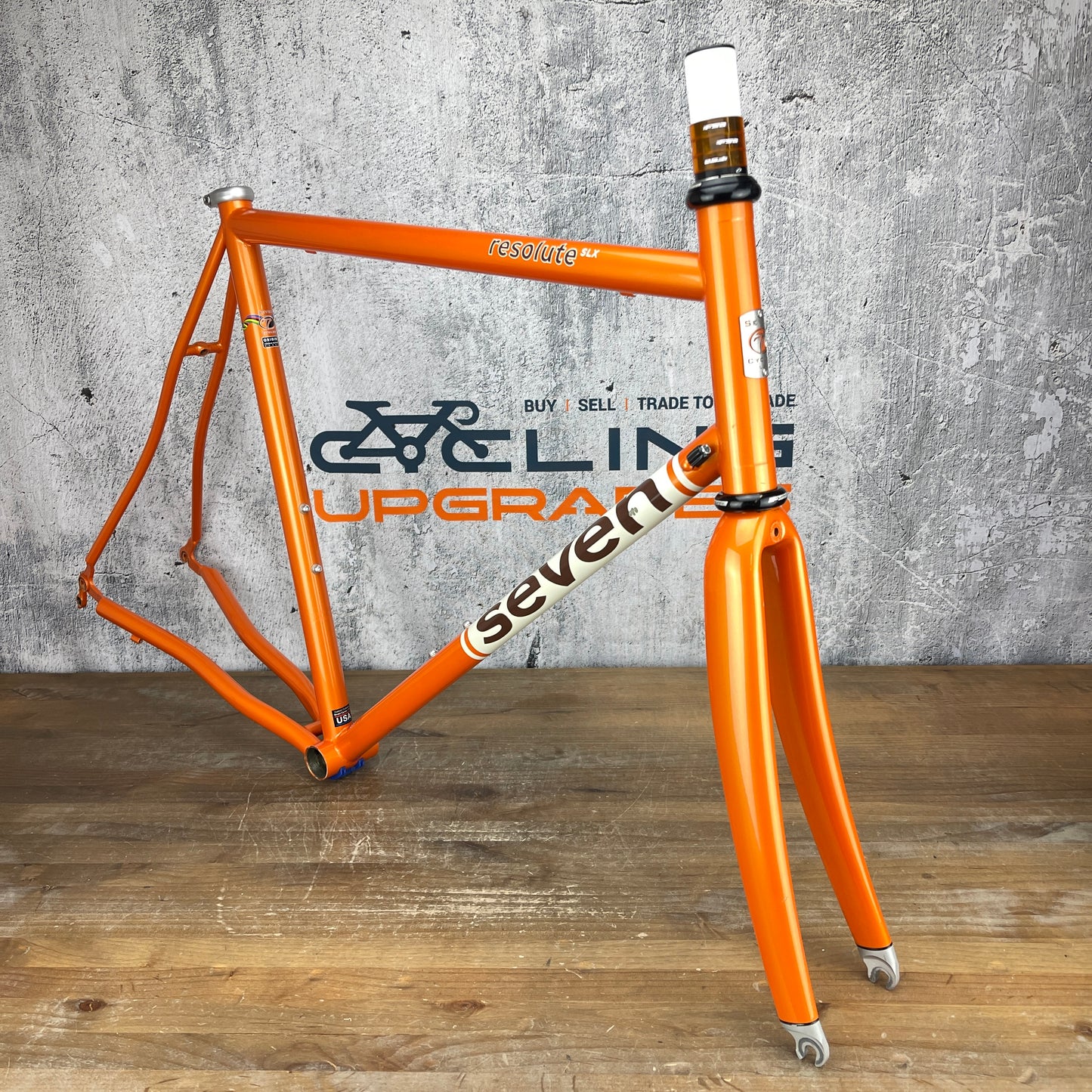 Seven Resolute SLX 59cm Rim Brake Road Bike Steel Frameset 700c 2420g