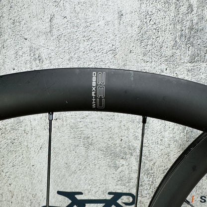 Shimano GRX C32 WH-RX880 Carbon Tubeless Gravel Disc Wheelset 700c 1421g