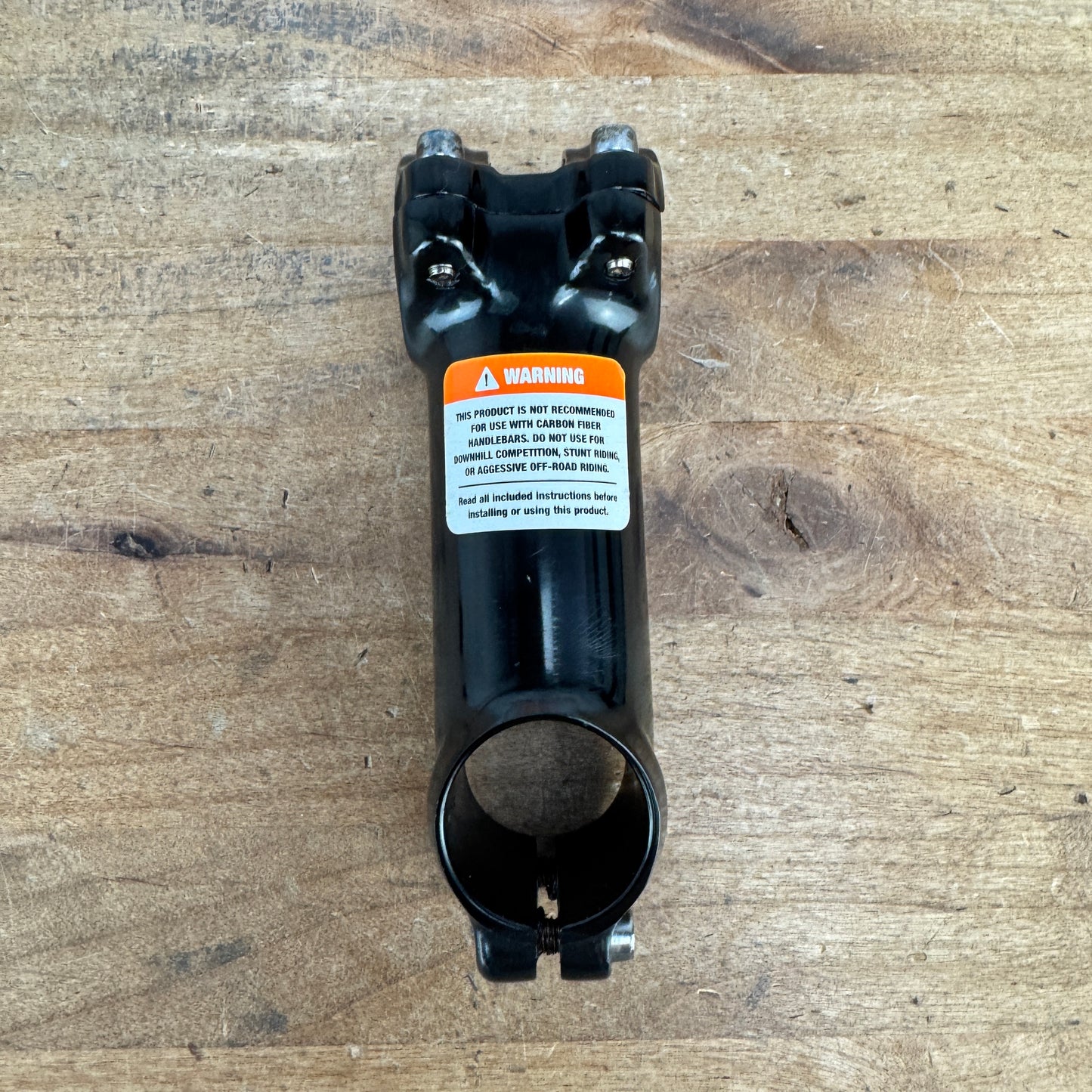 Alloy 90mm +/- 7 Degree 31.8mm Black Bike Stem 128g