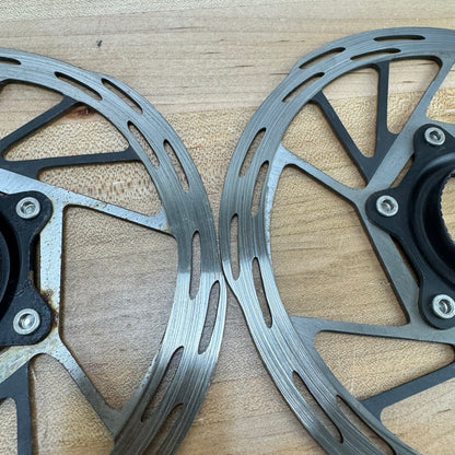 SRAM Paceline 160mm Centerlock Disc Brake Rotors Set w/ Lockrings 330g