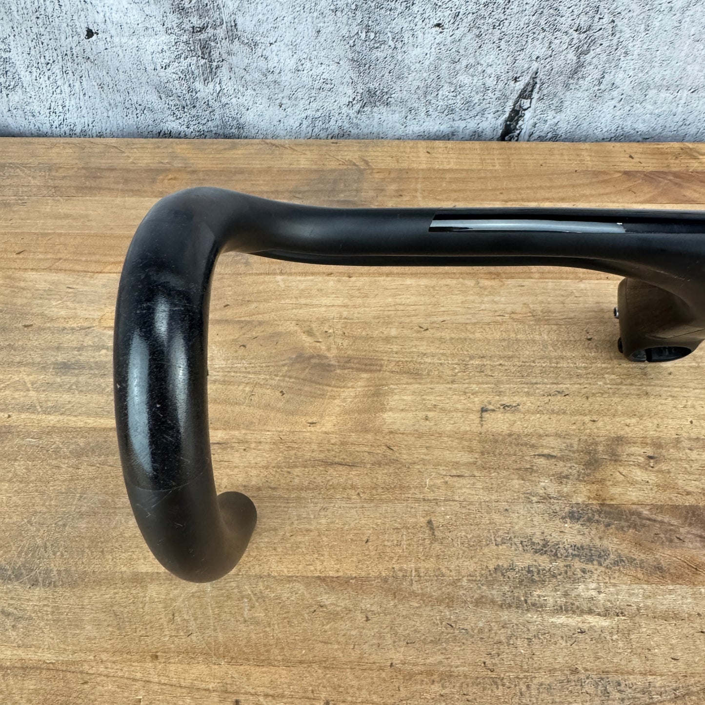 Black Inc Integrated 42cm x 110mm -6 Degree Carbon Handlebar w/ Computer Mount