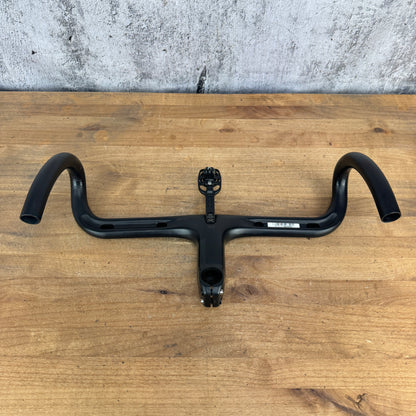 Black Inc Integrated 42cm x 110mm -6 Degree Carbon Handlebar w/ Computer Mount