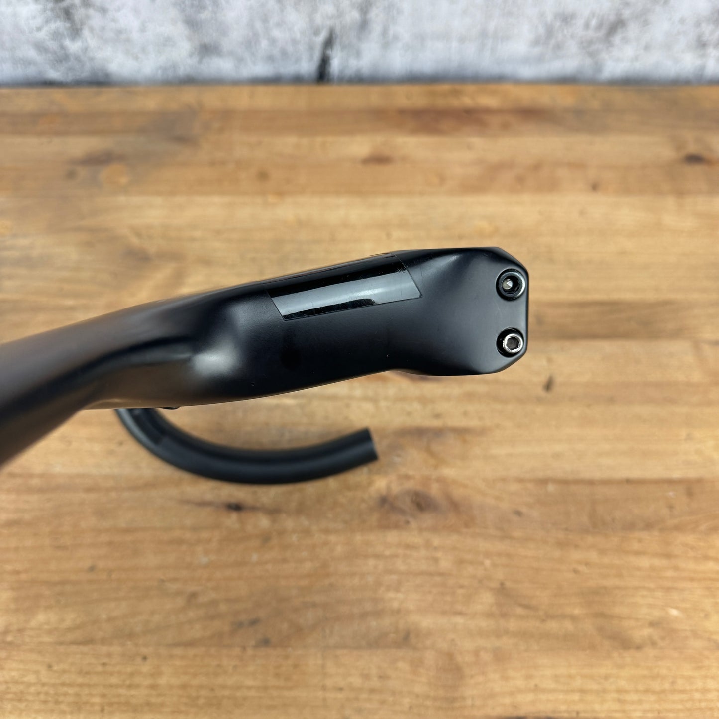 Black Inc Integrated 42cm x 110mm -6 Degree Carbon Handlebar w/ Computer Mount