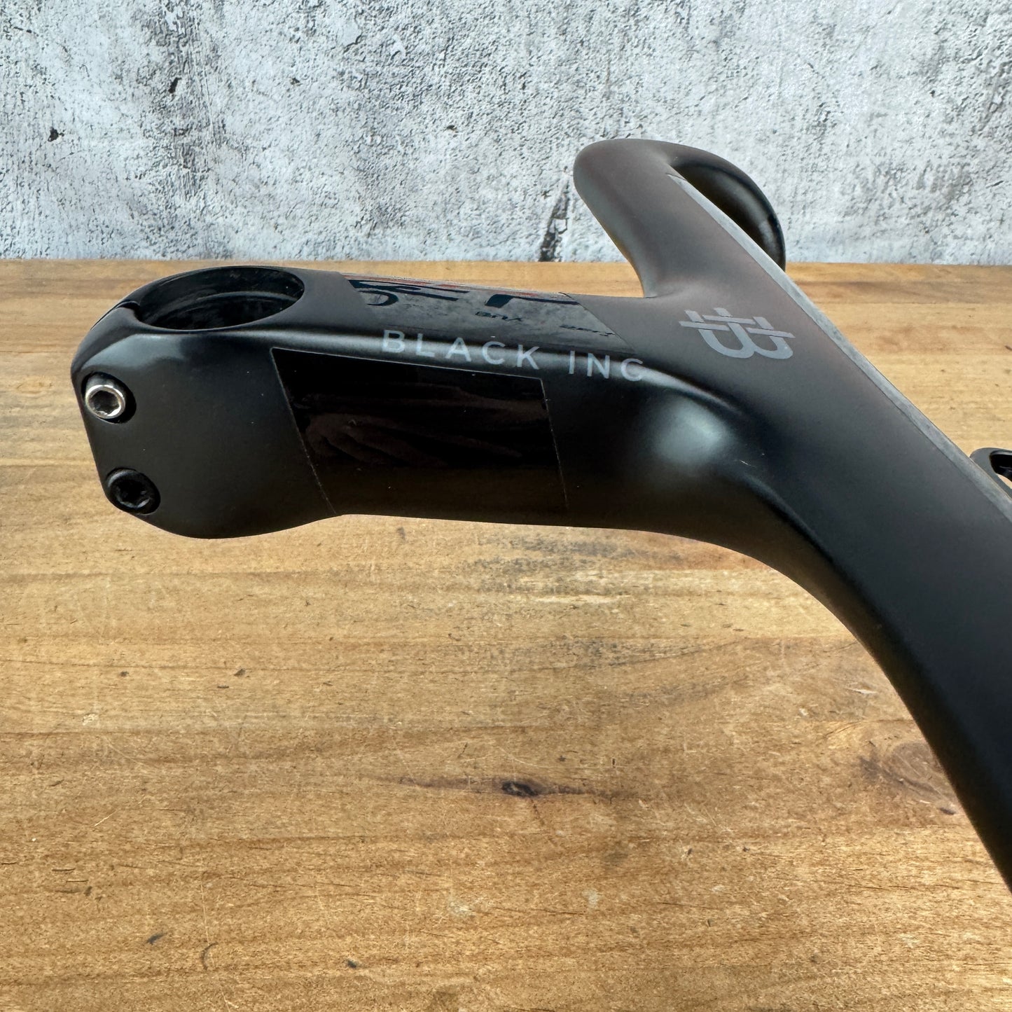 Black Inc Integrated 42cm x 110mm -6 Degree Carbon Handlebar w/ Computer Mount