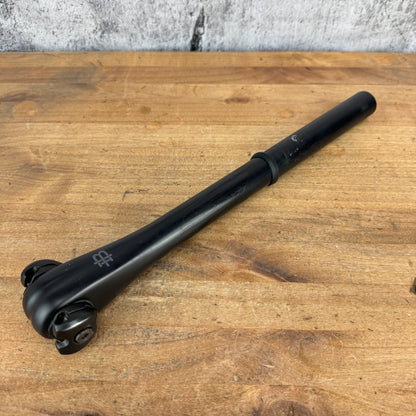 Black Inc Road 350mm x 27.2mm Zero Offset Carbon Bike Seatpost 195g