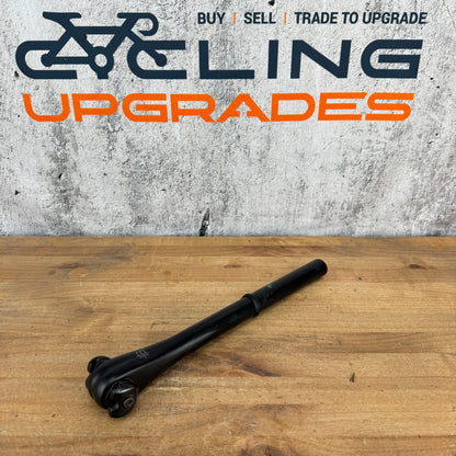 Black Inc Road 350mm x 27.2mm Zero Offset Carbon Bike Seatpost 195g