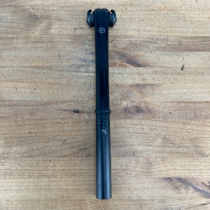 Black Inc Road 350mm x 27.2mm Zero Offset Carbon Bike Seatpost 195g