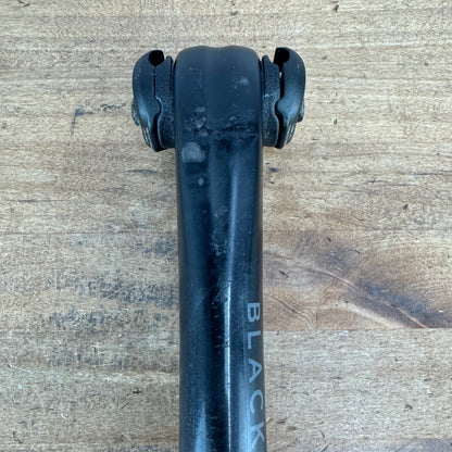 Black Inc Road 350mm x 27.2mm Zero Offset Carbon Bike Seatpost 195g