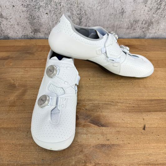 Worn Once! Specialized S-Works Ares 2 43.5 EU Wide White 3-Bolt Cycling Shoes