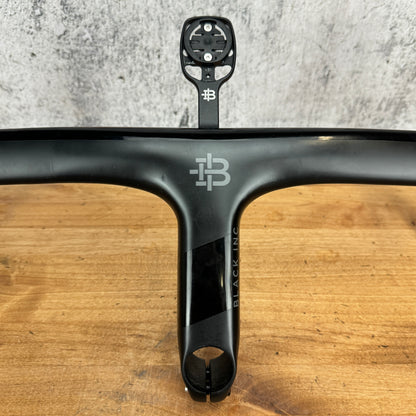 Black Inc 44cm x 130mm Integrated Barstem Carbon Bike Handlebar 375g