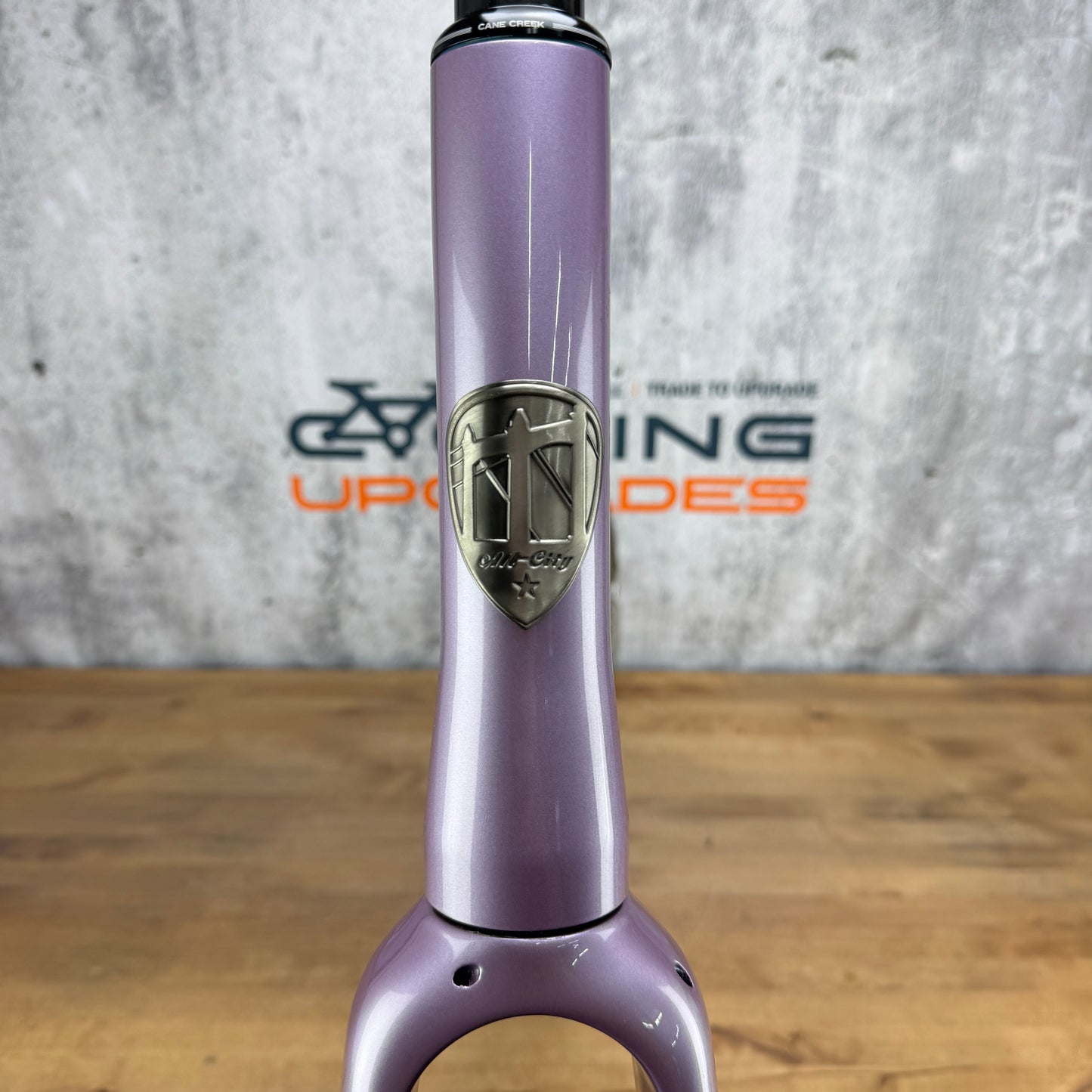 Low Mile! All City Cosmic Stallion 61cm Mermaid Fade Titanium Bike Frameset 700c