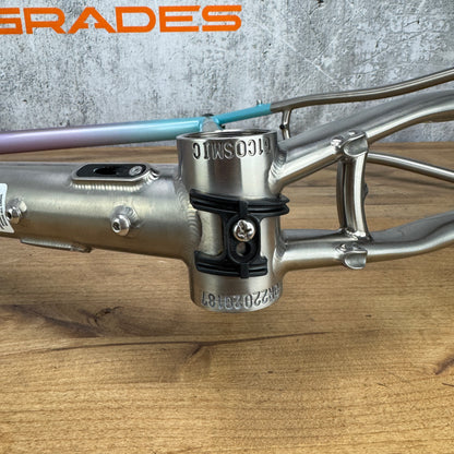 Low Mile! All City Cosmic Stallion 61cm Mermaid Fade Titanium Bike Frameset 700c