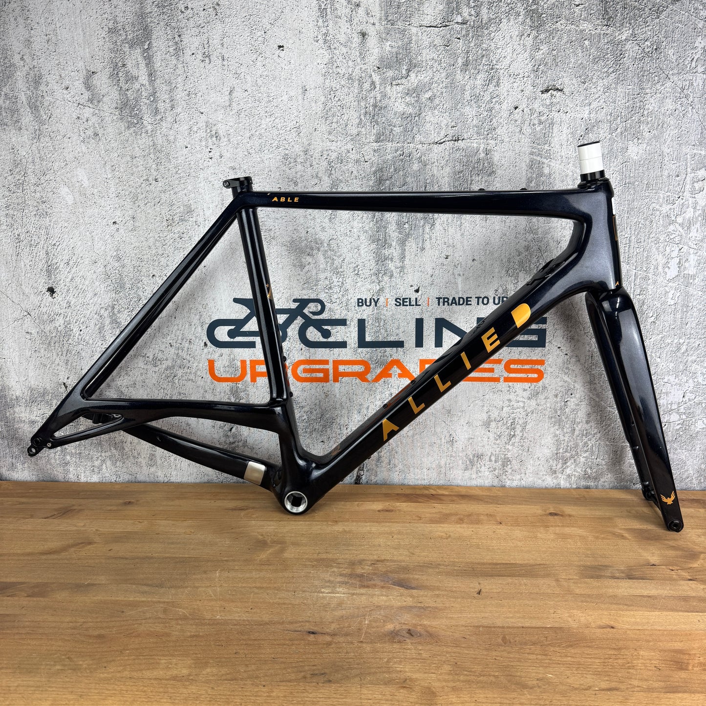 Low Mile! 2023 Allied Able Medium Carbon Gravel Bike Disc Brake Frameset 700c