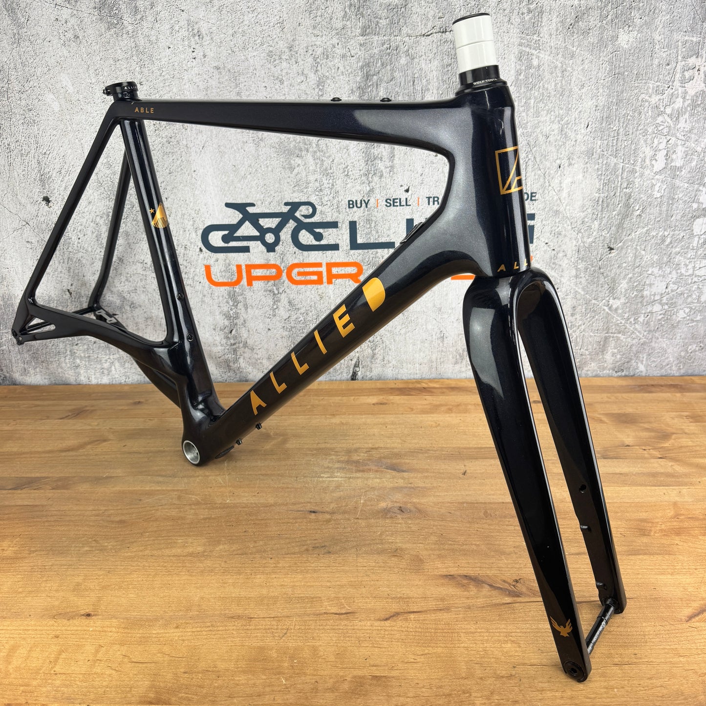 Low Mile! 2023 Allied Able Medium Carbon Gravel Bike Disc Brake Frameset 700c
