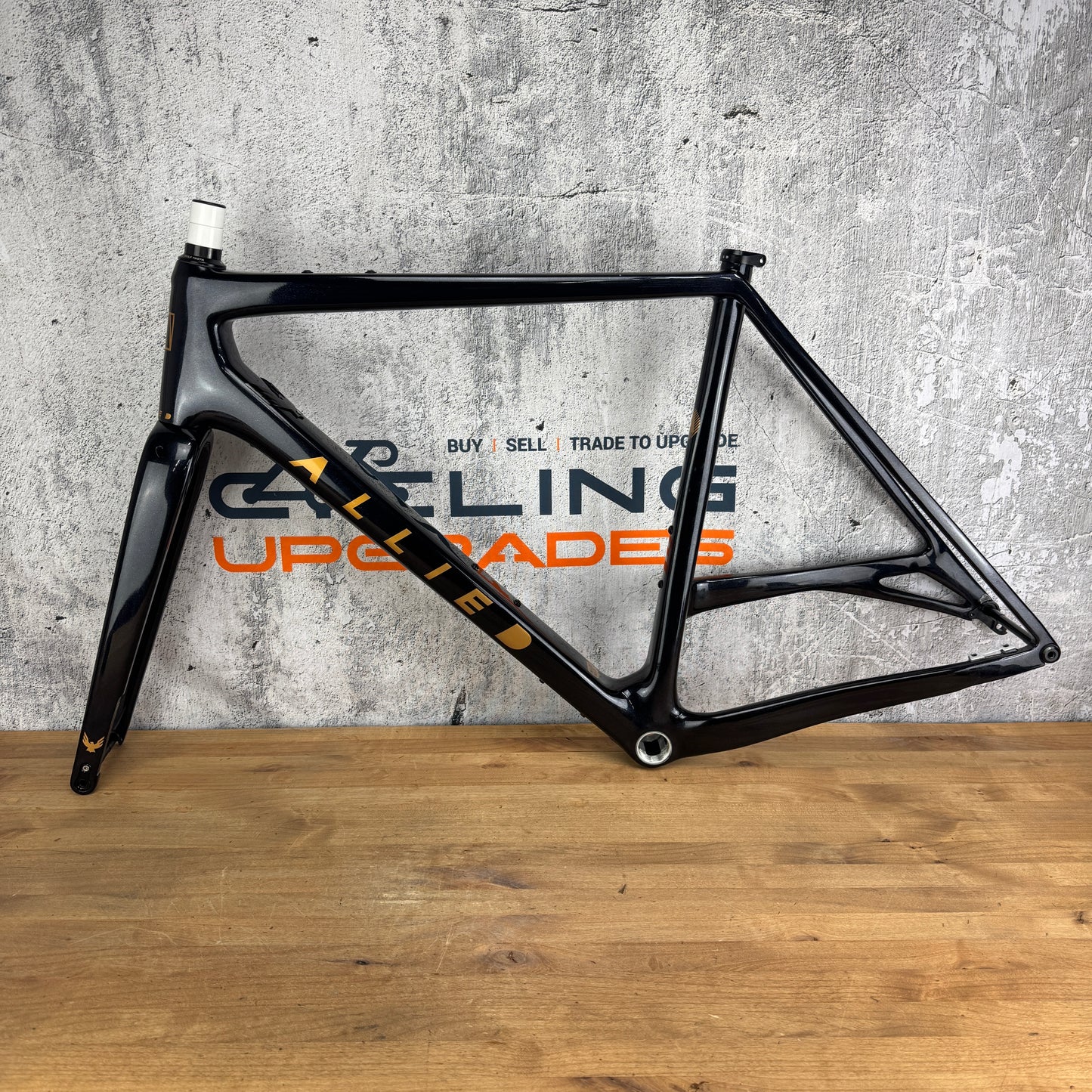 Low Mile! 2023 Allied Able Medium Carbon Gravel Bike Disc Brake Frameset 700c