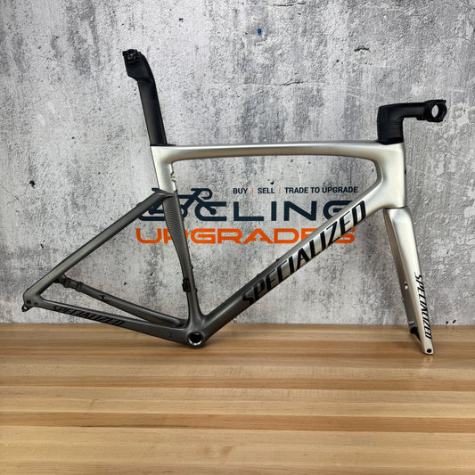 2021 Specialized Tarmac SL7 56cm Carbon Disc Frameset 700c Silver 1955g
