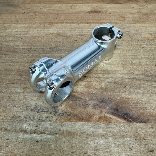 Soma Shotwell 100mm Alloy 31.8mm x 1 1/8" Chrome Bike Stem 163g