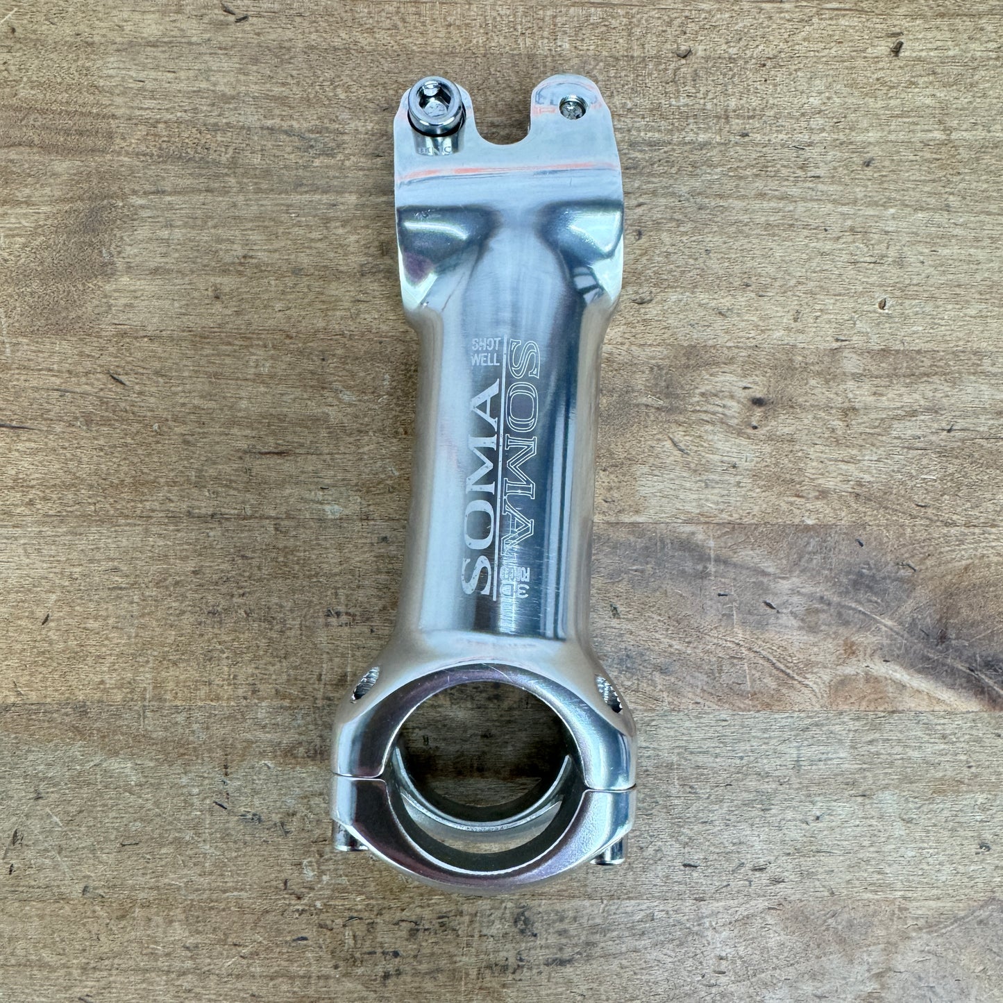 Soma Shotwell 100mm Alloy 31.8mm x 1 1/8" Chrome Bike Stem 163g