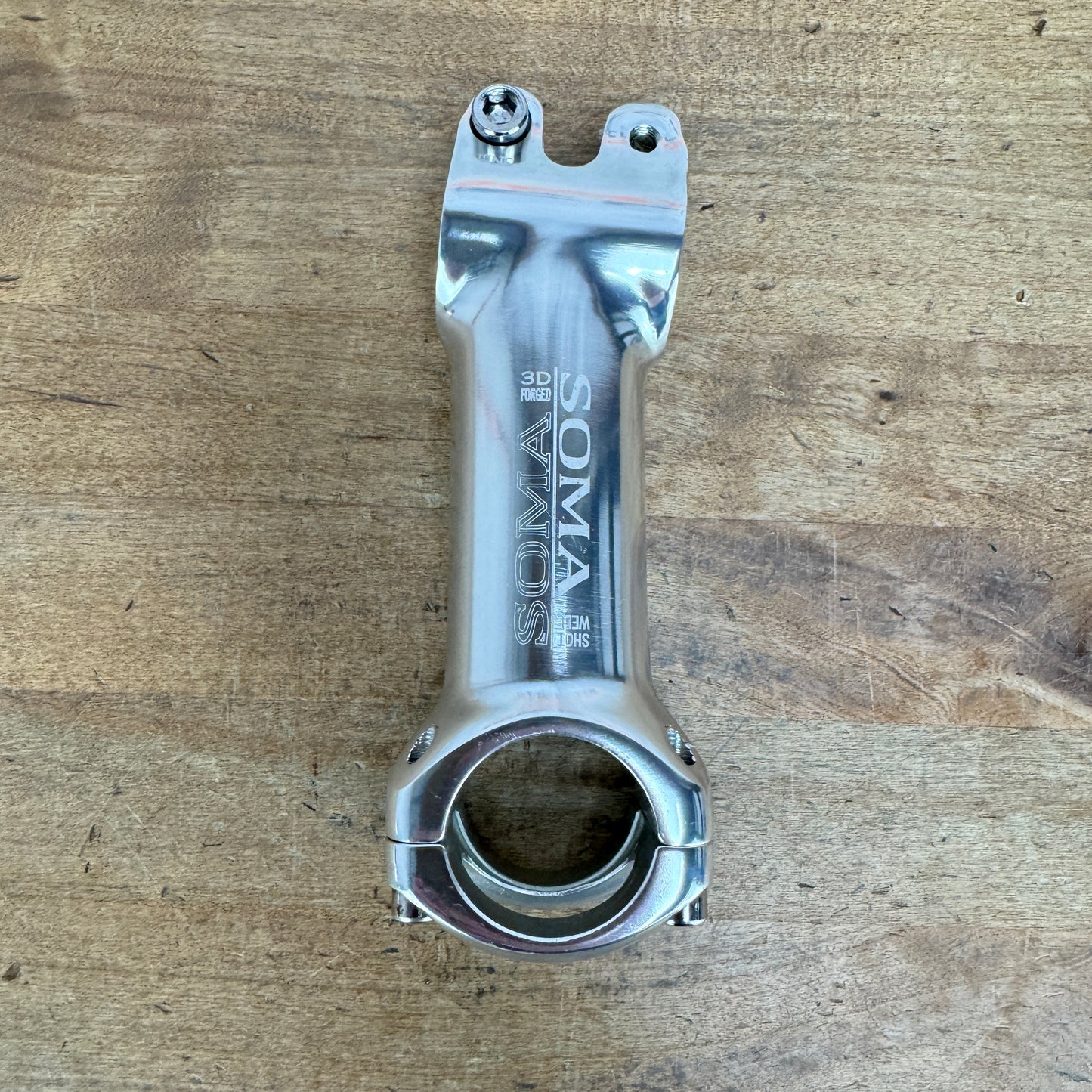 Soma Shotwell 100mm Alloy 31.8mm x 1 1/8" Chrome Bike Stem 163g