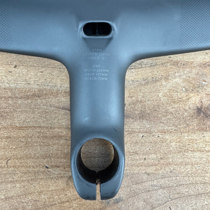 Low Mile! Roval Rapide Cockpit 42cm x 110mm 6 Degree Carbon Integrated Handlebar