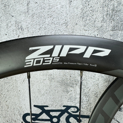 Zipp 303s 45mm Carbon Tubeless Hookless Disc Brake Bike Wheelset 700c 1534g