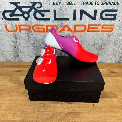 New! Specialized S-Works Torch EU 39 Road Fiery Red Boa Cycling Shoes MSRP $450