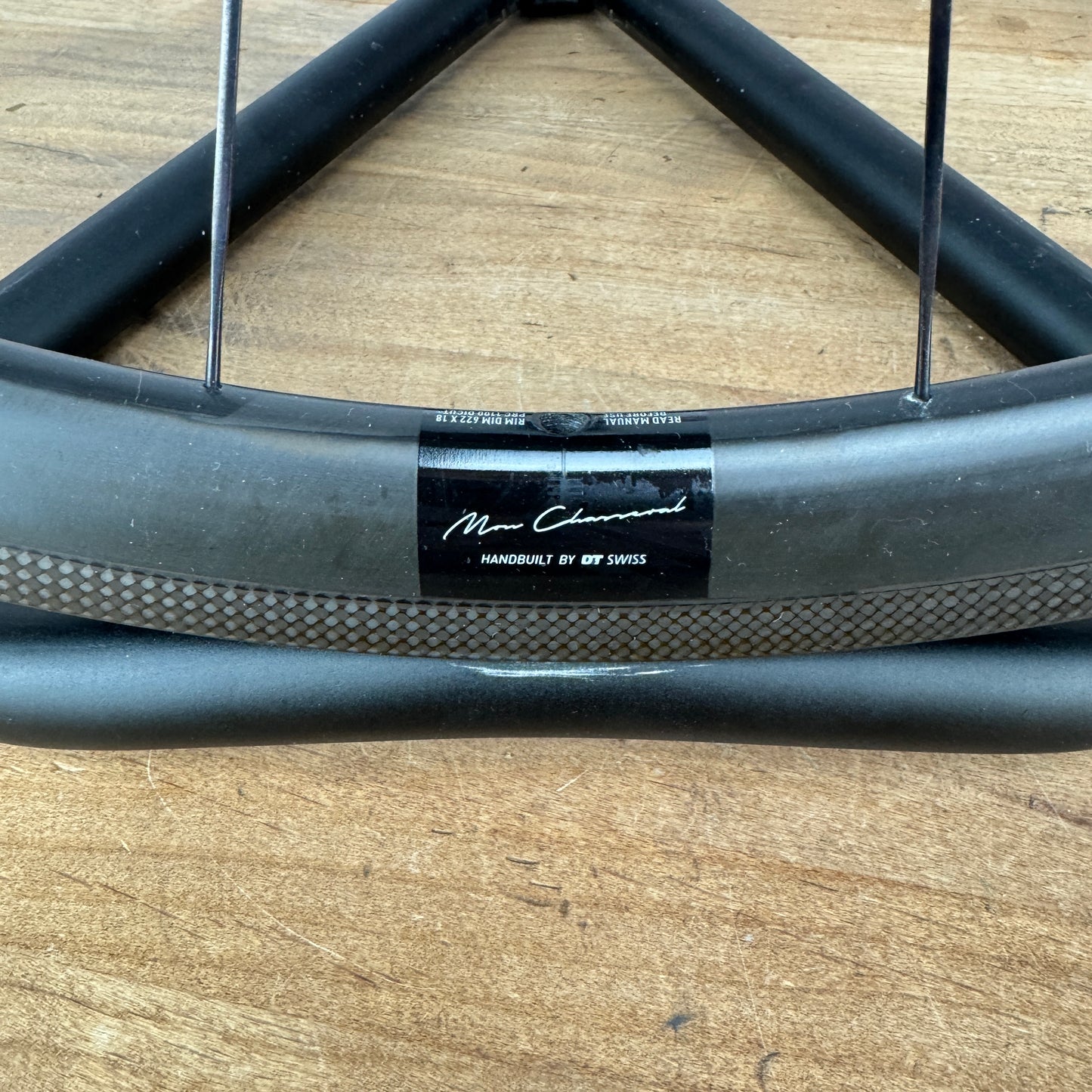 DT Swiss PRC 1100 Dicut Mon Chasserel Carbon Ceramic Tubeless Wheelset Rim Brake