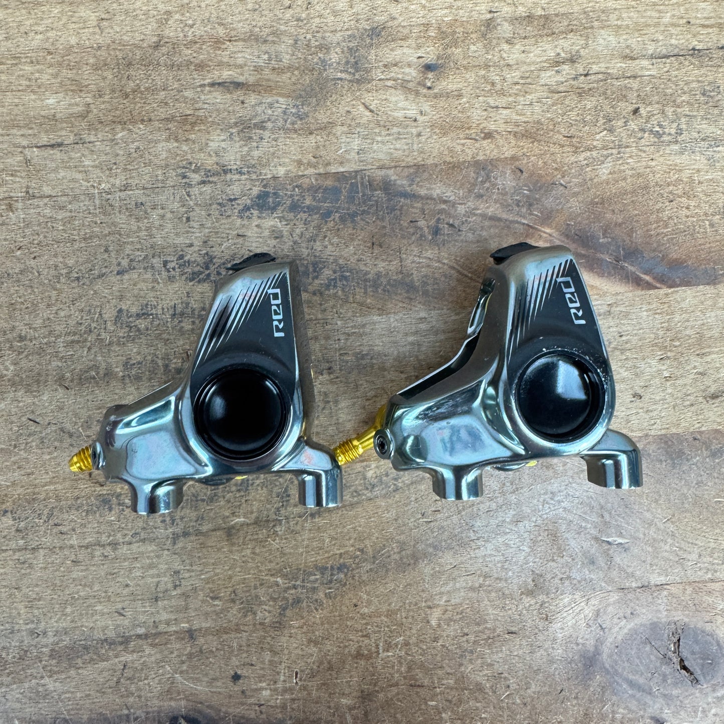 Low Mile! SRAM Red AXS D1 Monoblock Hydraulic Flat Mount Disc Brake Caliper Set