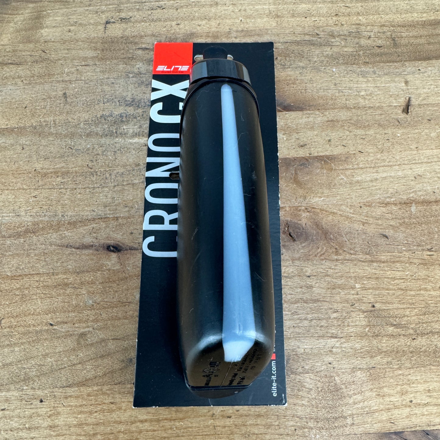 New! Elite Crono CX Carbon Single Water Bottle Cage + Water Bottle