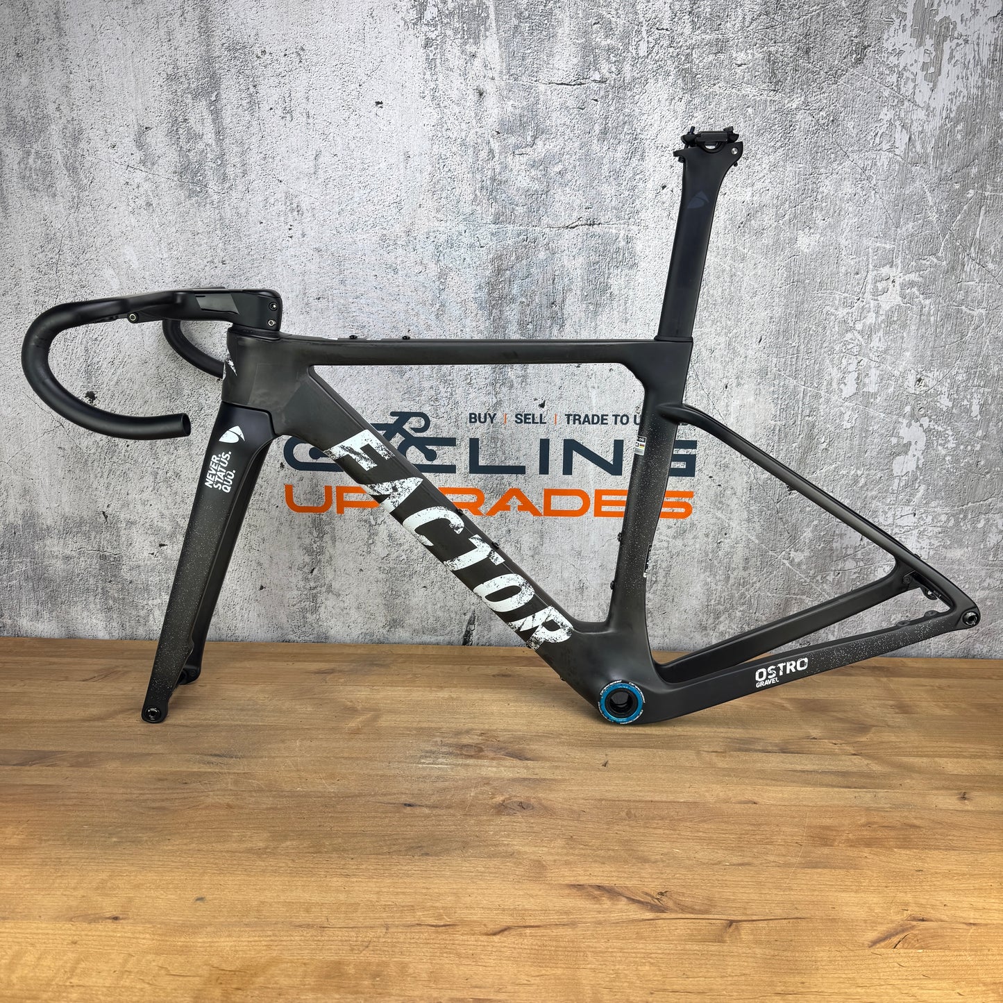 Mint! 2023 Factor Ostro Gravel Small 49cm Carbon Disc Frameset 700c Ceramicspeed