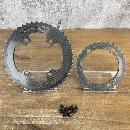 Low Mile! Carbon-Ti X-CarboRing EVO X-AXS 46/33t 110 BCD 12-Spd Chainrings 120g