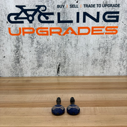 Speedplay Zero Chromoly Steel Blue Dual-Sided Clipless Bike Pedals 211g