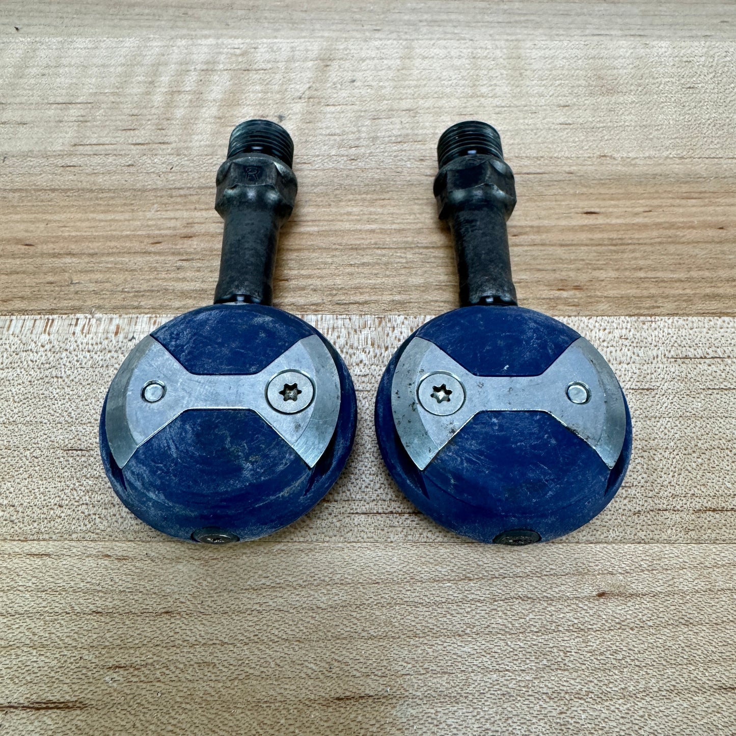 Speedplay Zero Chromoly Steel Blue Dual-Sided Clipless Bike Pedals 211g